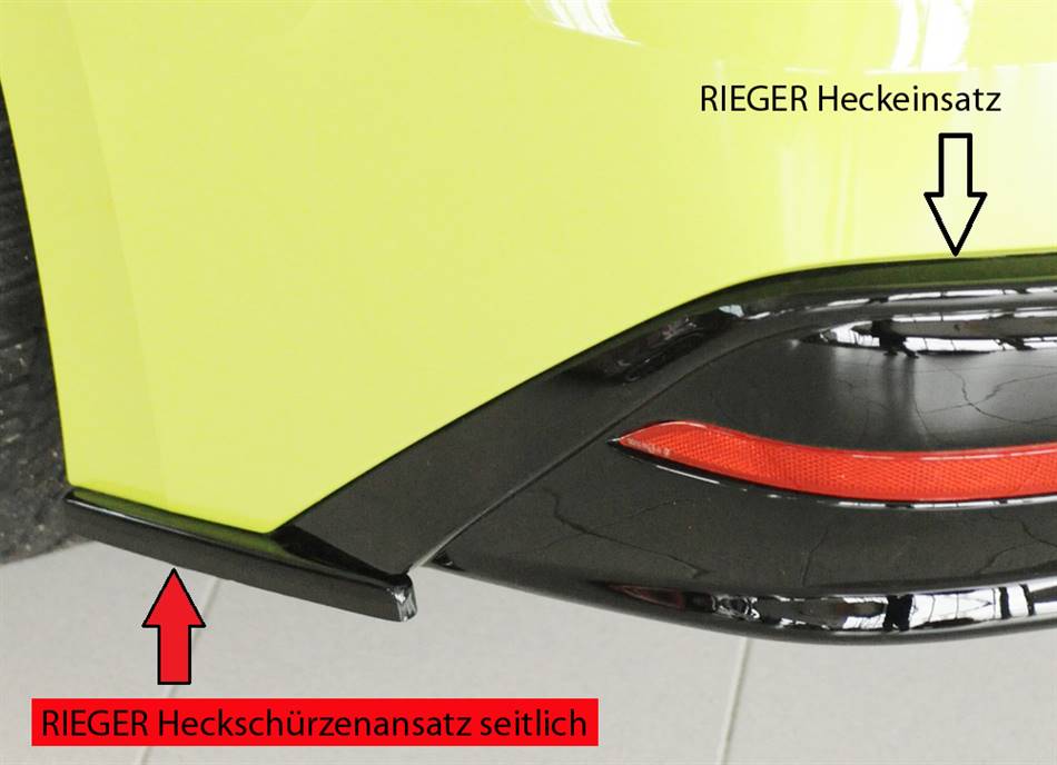 Deflettore lat SX per diffusore Rieger Enyac nero lucido