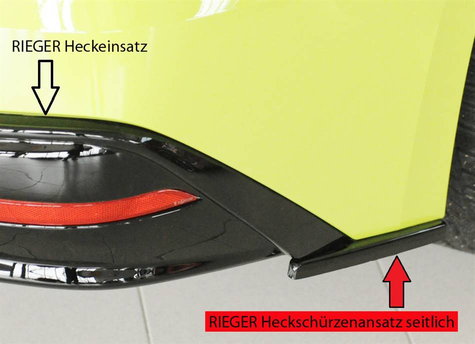 Deflettore lat DX per diffusore Rieger Enyac nero lucido