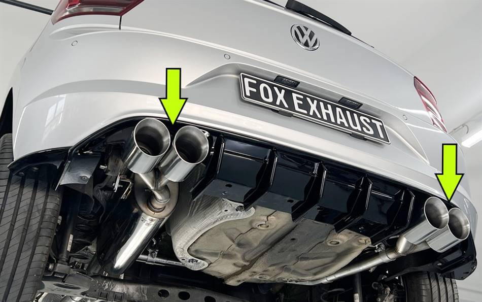 Marmitta sportiva Polo GTI AW dal 2017+dal 2021 term 4x100 duplex