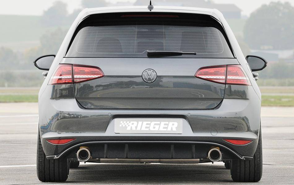 Diffusore Golf 7 GTI+Clubsport nero luc.per marmitta GTI 1x100 sx/dx