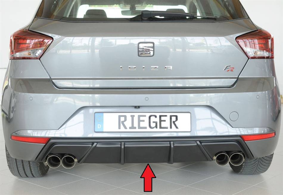 Diffusore Rieger Ibiza KJ anche FR dal '17 term duplex 4x80 ABS grez