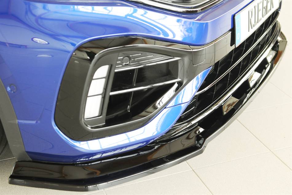 Lama anteriore Rieger T-Roc R-line facelift dal 2022 nero lucido