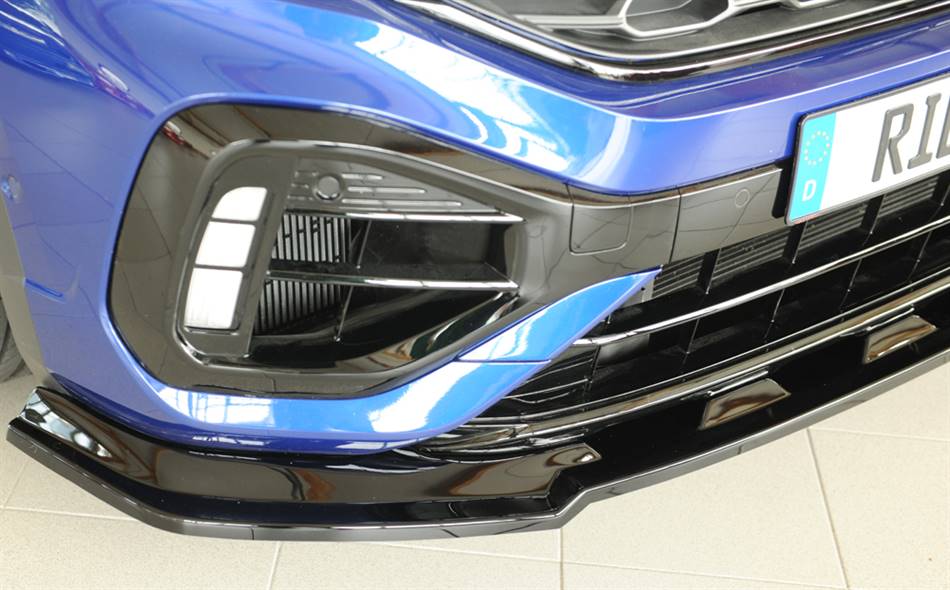 Lama anteriore Rieger T-Roc R-line facelift dal 2022 nero lucido