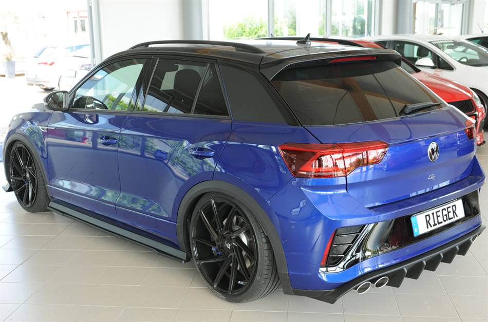 Diffusore Rieger T-Roc R R-line dal '22 per 4 terminali 4x107 ABS