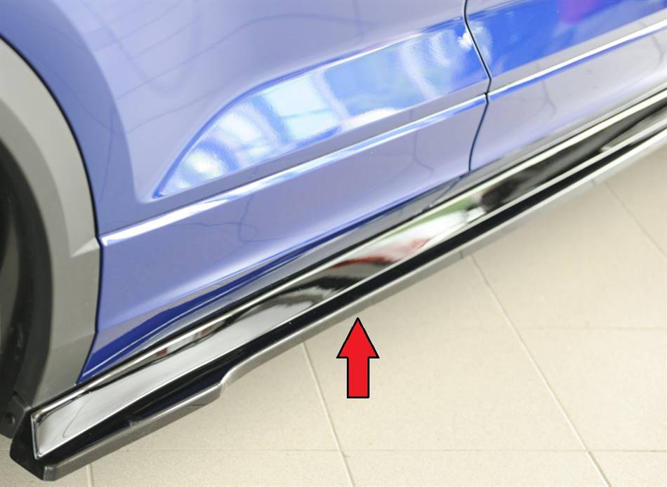 Lama sottoporta DX Rieger per sottoporta orig.T-Roc incl Facel.nero