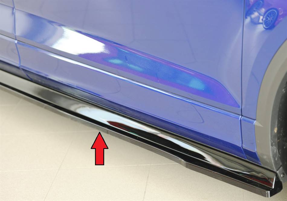 Lama sottoporta DX Rieger per sottoporta orig.T-Roc incl Facel.nero