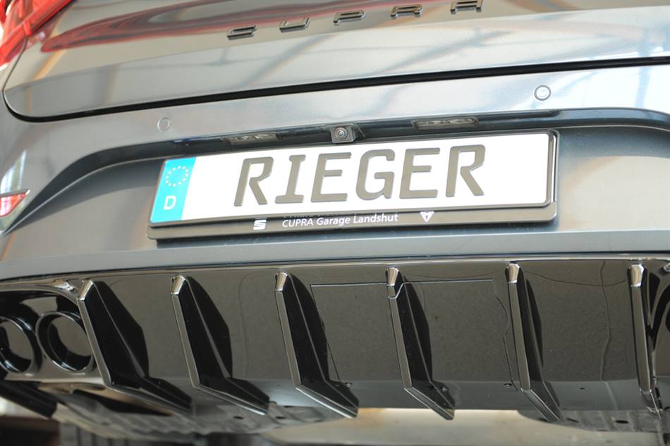 Diffusore Rieger per Leon+Cupra senza terminali Sportstourer nero lu