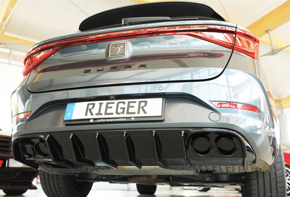 Diffusore Rieger per Leon+Cupra senza terminali Sportstourer nero lu