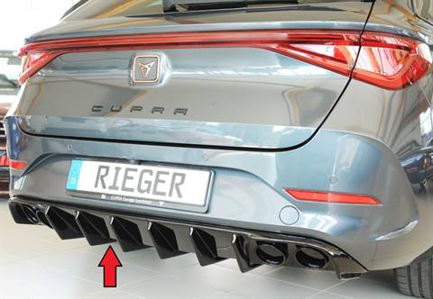 Diffusore Rieger per Leon+Cupra ST+Sportstourer nero luc. senza term