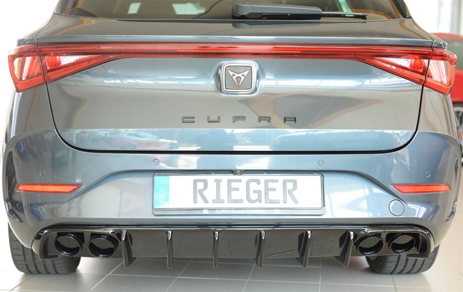 Diffusore Rieger per Leon+Cupra ST+Sportstourer nero luc. senza term