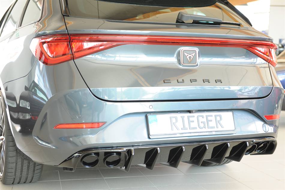 Diffusore Rieger per Leon+Cupra ST+Sportstourer nero luc. senza term