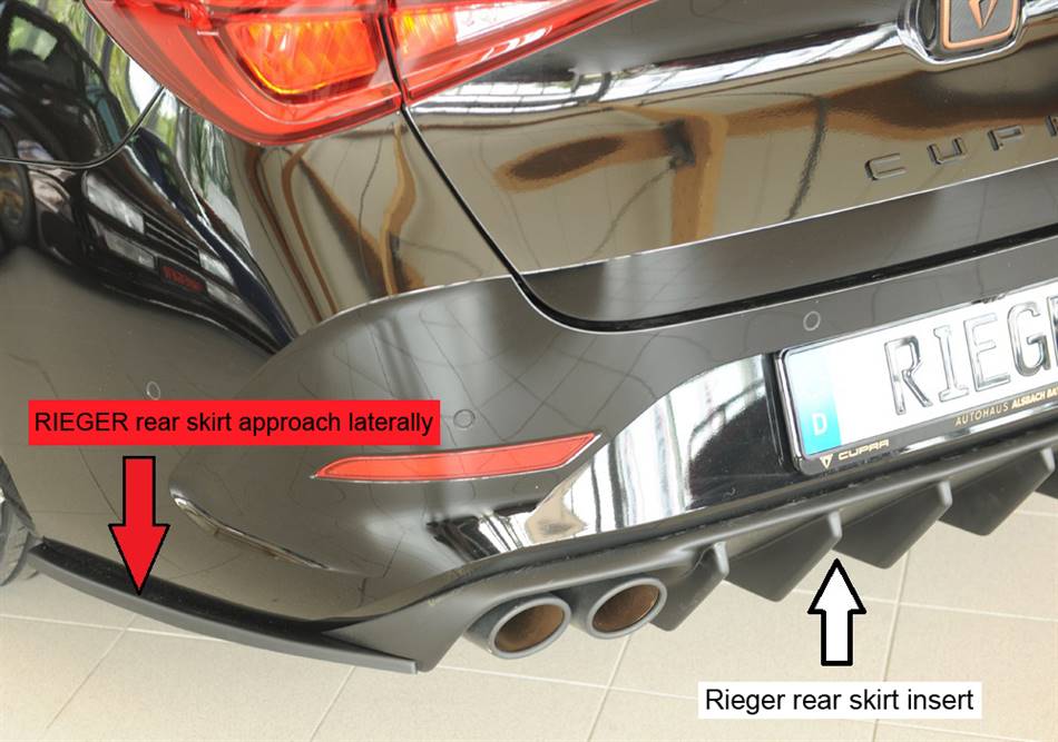 Aggiunta laterale SX per diffusore Rieger Cupra+Leon ST Sportst.ABS