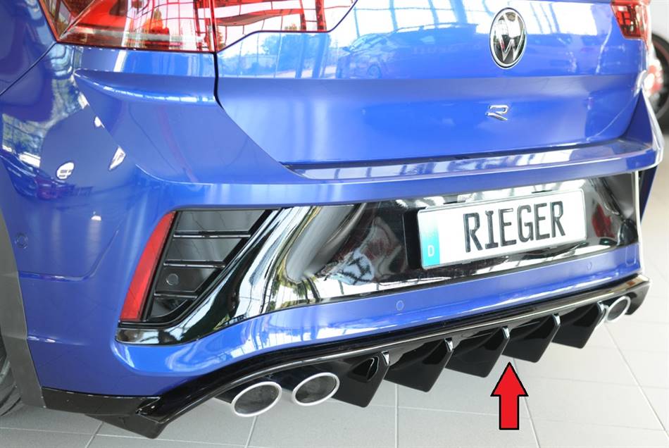Diffusore Rieger T-Roc R R-line dal '22 per 4 terminali 4x107 nero