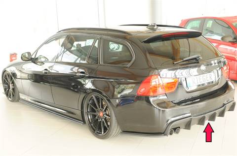 Diffusore Rieger per E90/91 M-Style incl.facelift terminali 2x76 SX