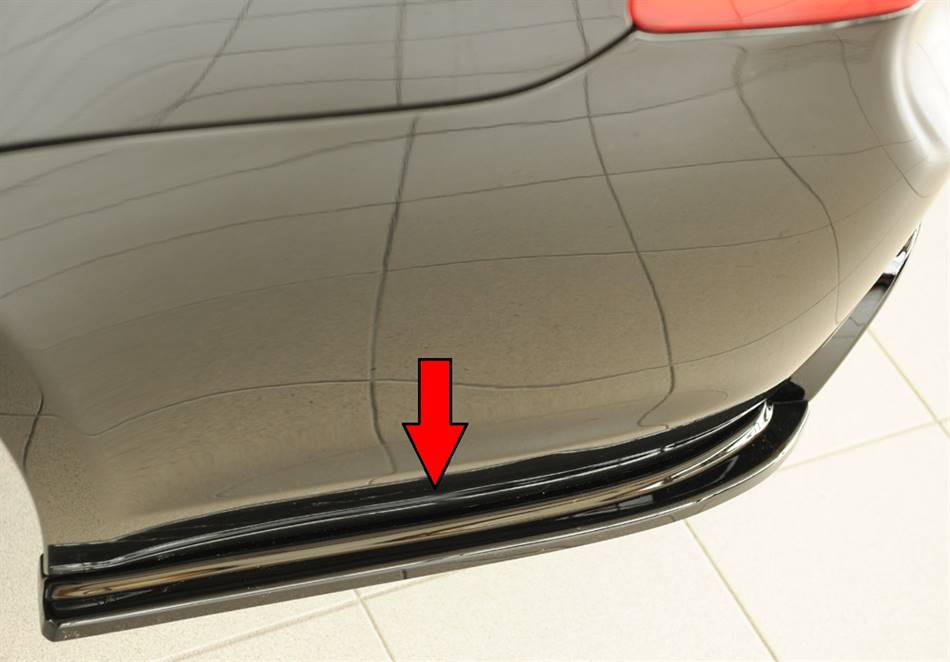 Aggiunta laterali SX Rieger per diffusore E90/91 M-Style nero lucido