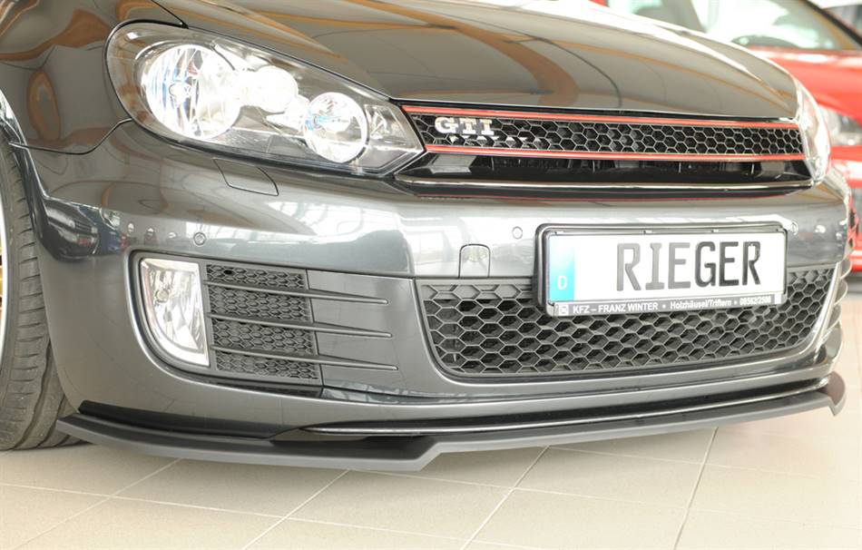 Lama anteriore Rieger Golf 6 GTI/GTD per paraurti orig. ABS grezzo