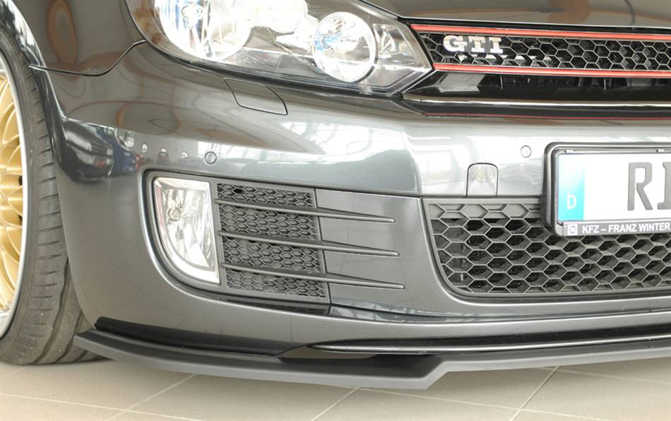 Lama anteriore Rieger Golf 6 GTI/GTD per paraurti orig. ABS grezzo
