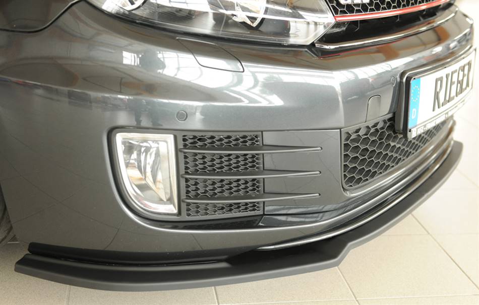 Lama anteriore Rieger Golf 6 GTI/GTD per paraurti orig. ABS grezzo