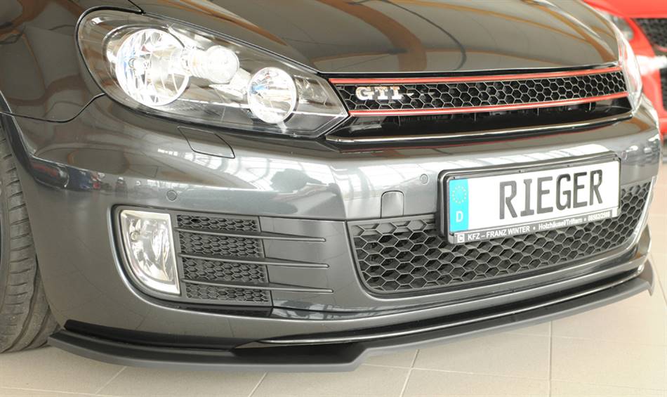 Lama anteriore Rieger Golf 6 GTI/GTD per paraurti orig. ABS grezzo