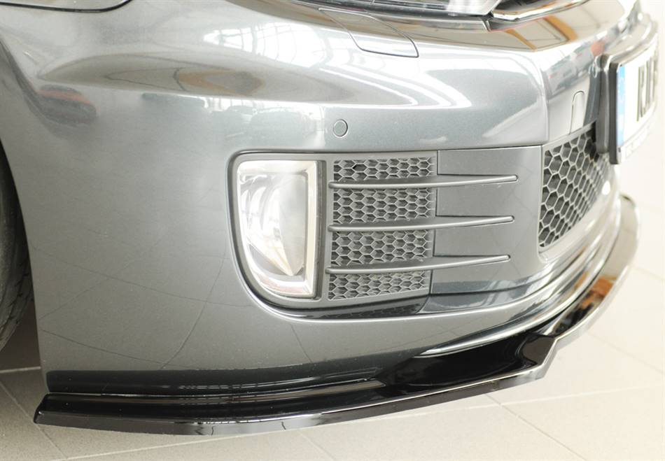 Lama anteriore Rieger Golf 6 GTI/GTD per paraurti orig. nero lucido