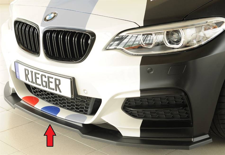 Lama ant Rieger BMW F22/23 per paraurti M-Style anche Facelift