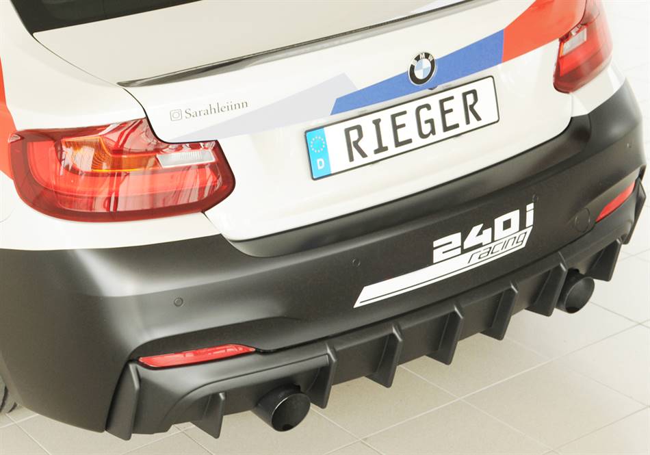 Diffusore Rieger BMW F22/23 dal'14 incl LCI per terminali duplex 80