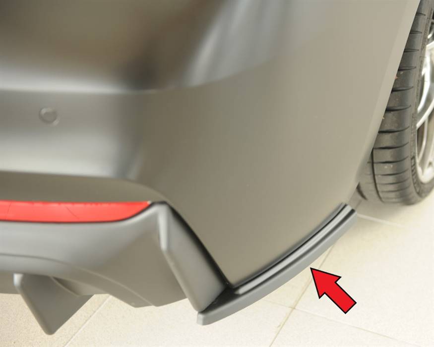 Aggiunta laterale DX per diffusore Rieger BMW F22/23 nero lucido