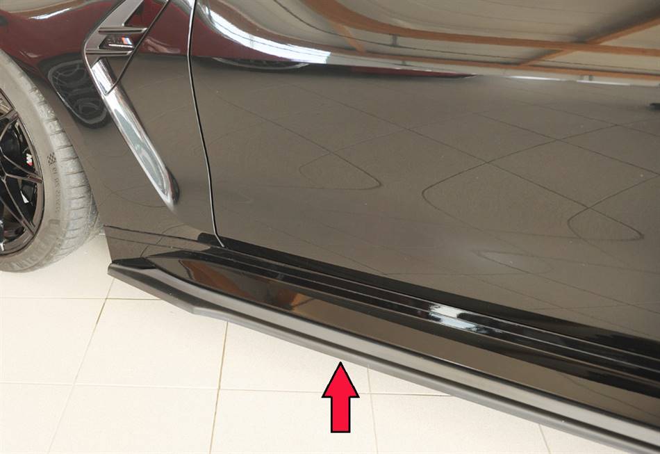 Lama sottoporta SX Rieger M4 anche CSL per sottoporta orig ABS