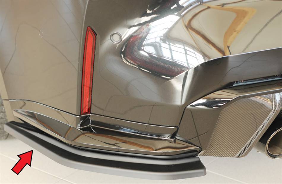 Flap post laterale SX Rieger M4 per diffusore originale ABS grezzo