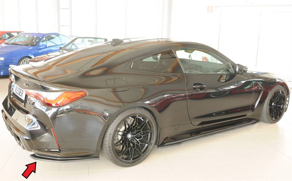 Flap post laterale DX Rieger M4 per diffusore originale ABS grezzo