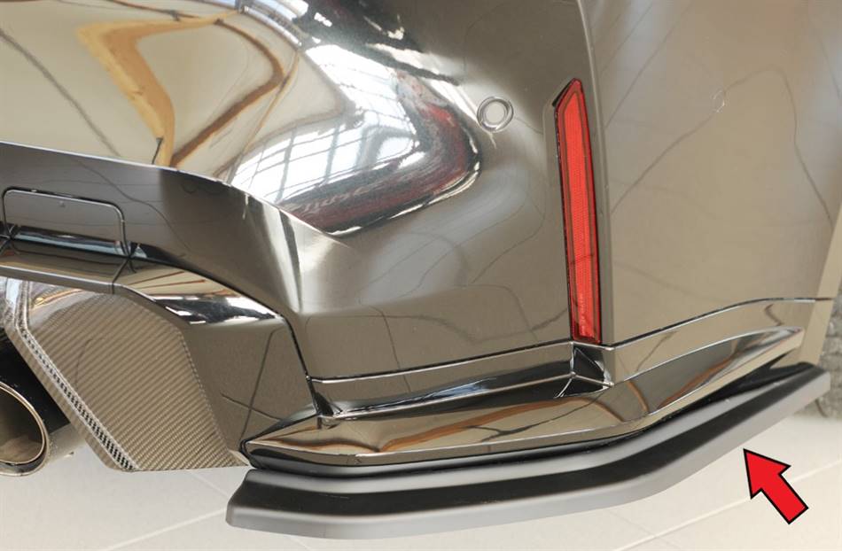 Flap post laterale DX Rieger M4 per diffusore originale ABS grezzo