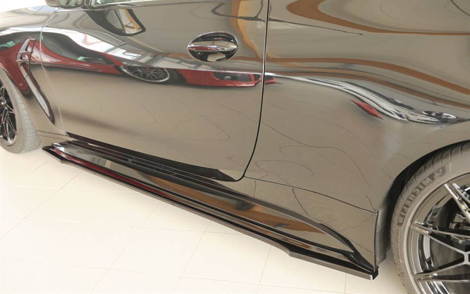 Lama sottoporta SX Rieger M4 anche CSL per sottoporta orig nero luci