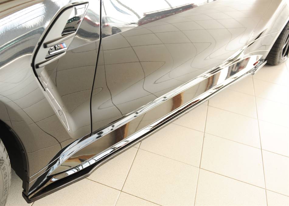 Lama sottoporta SX Rieger M4 anche CSL per sottoporta orig nero luci