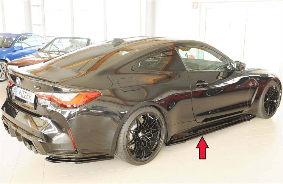 Lama sottoporta DX Rieger M4 anche CSL per sottoporta orig nero luci