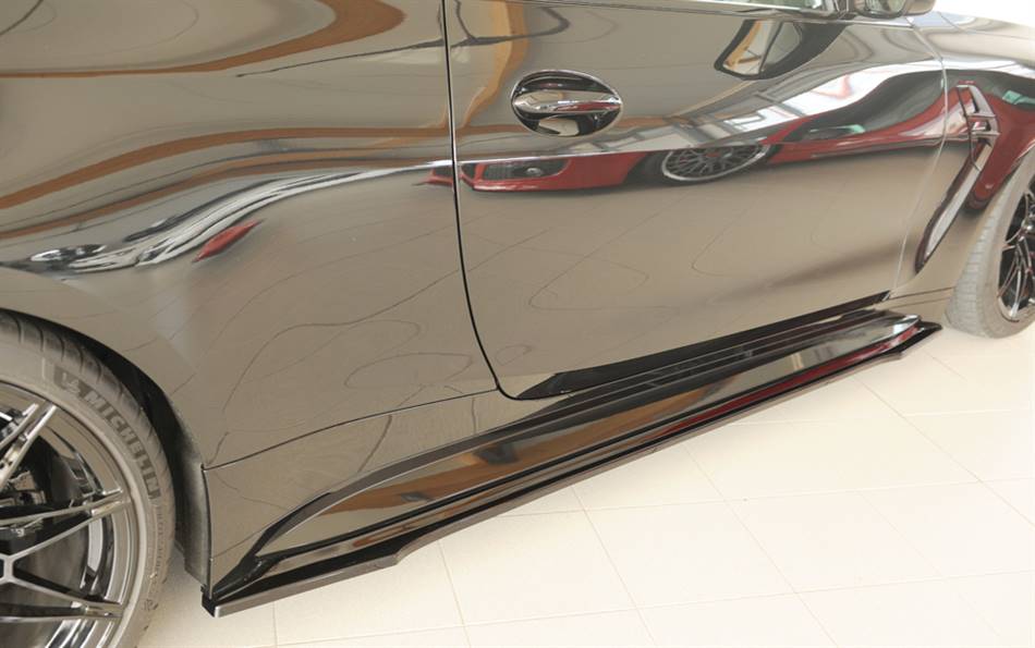 Lama sottoporta DX Rieger M4 anche CSL per sottoporta orig nero luci