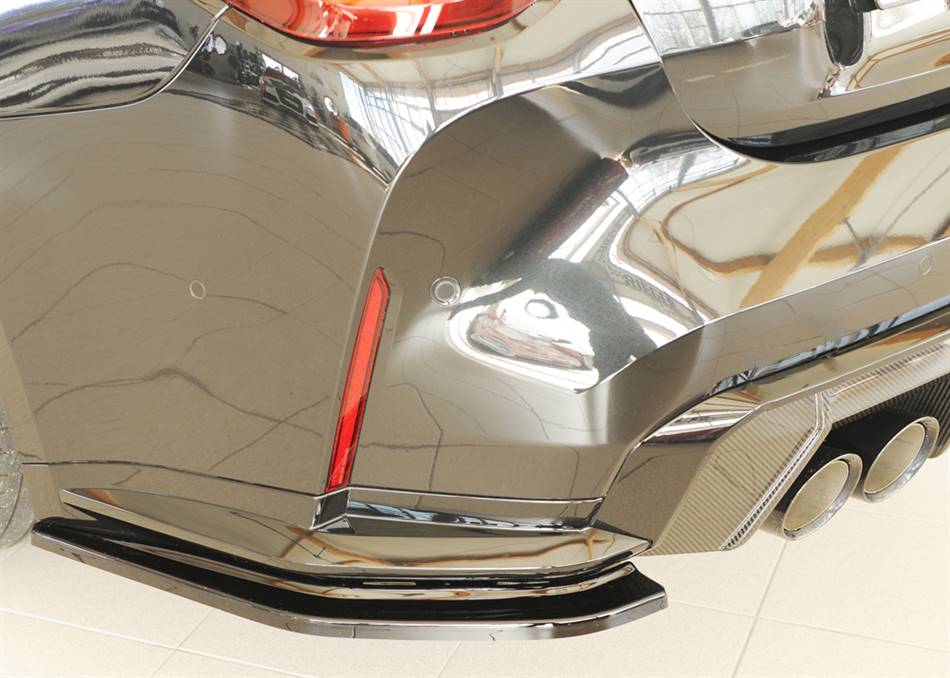 Flap post laterale SX Rieger M4 per diffusore originale nero lucido