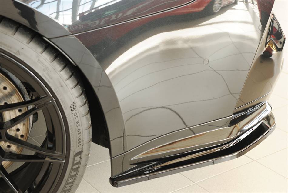 Flap post laterale SX Rieger M4 per diffusore originale nero lucido