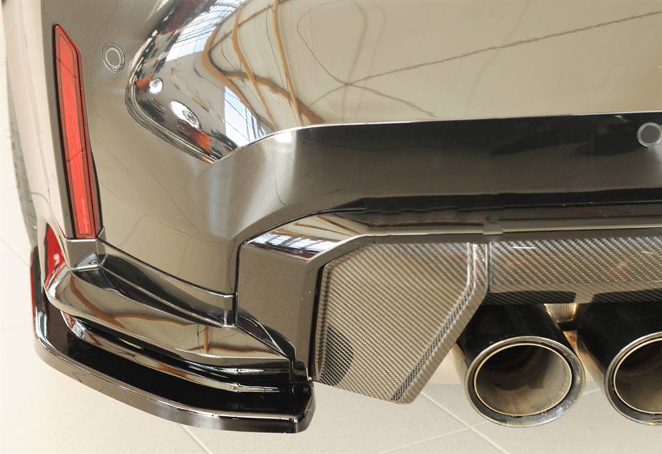 Flap post laterale SX Rieger M4 per diffusore originale nero lucido