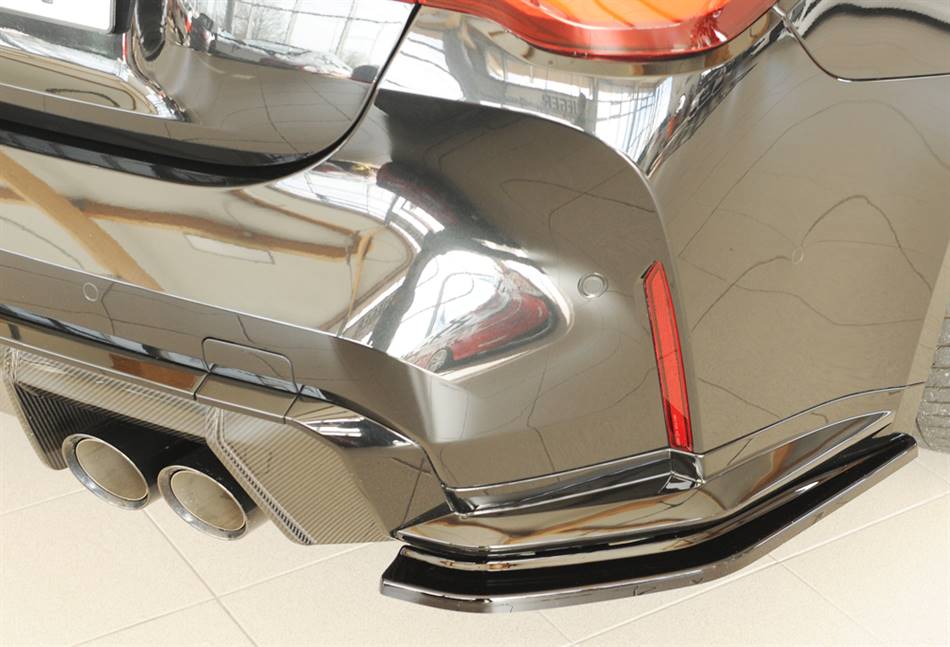 Flap post laterale DX Rieger M4 per diffusore originale nero lucido