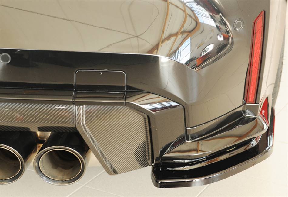 Flap post laterale DX Rieger M4 per diffusore originale nero lucido