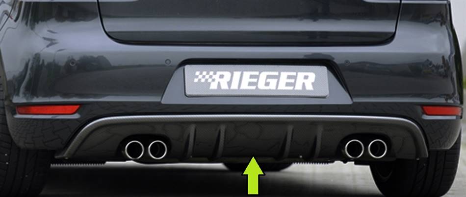 INSERTO PARAURTI POST GOLF 6 anche GTD  NERO LUCIDO MARM DUPLEX