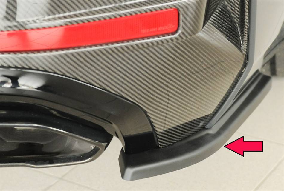 Coppia deflettori post laterale BMW i4/i4M per diffusore orig.M-Tech