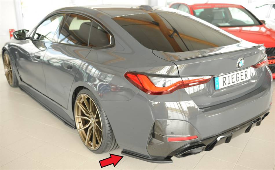 Coppia deflettori post laterale BMW i4/i4M per diffusore orig.M-Tech