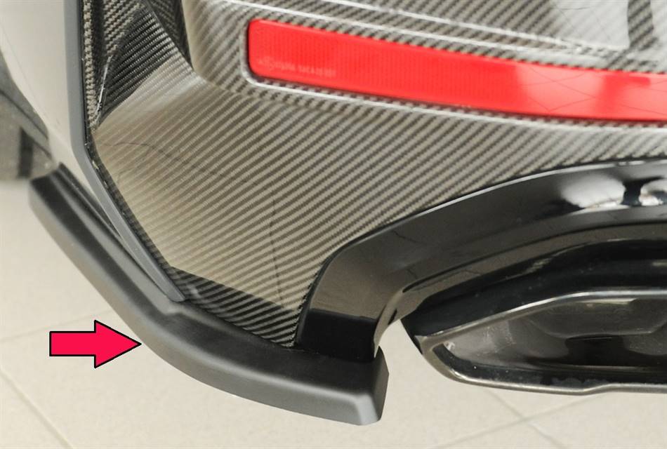 Coppia deflettori post laterale BMW i4/i4M per diffusore orig.M-Tech