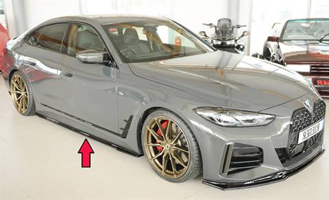 Lama sottoporta DX org M Tecnik BMW i4 G26/G4C Gran Coupe dal'20nero