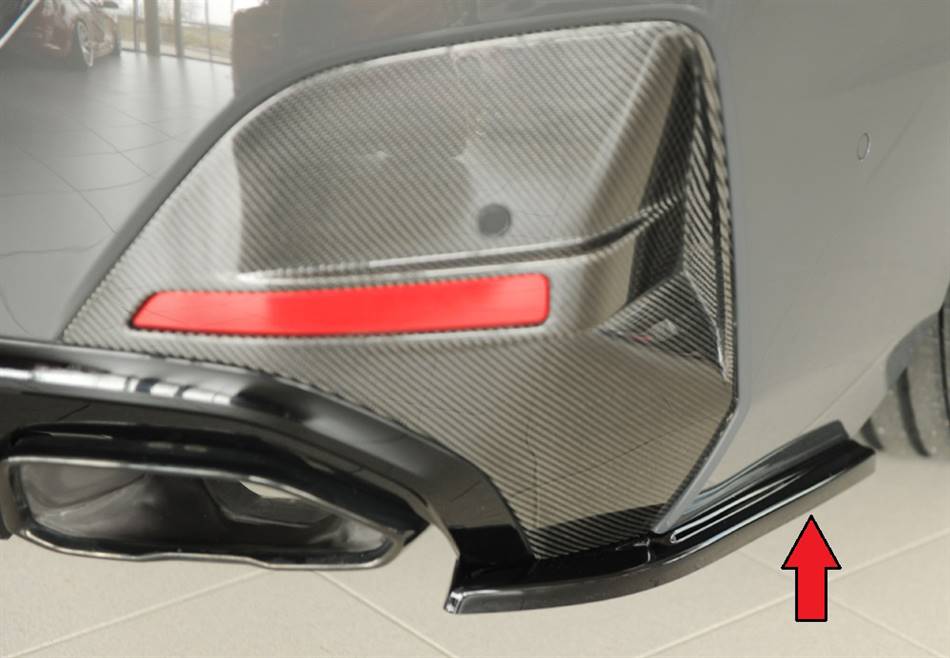 Coppia deflettore post laterale BMW i4/i4M diffusore orig.M-Technik