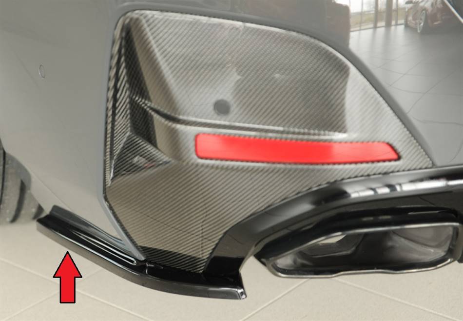 Coppia deflettore post laterale BMW i4/i4M diffusore orig.M-Technik