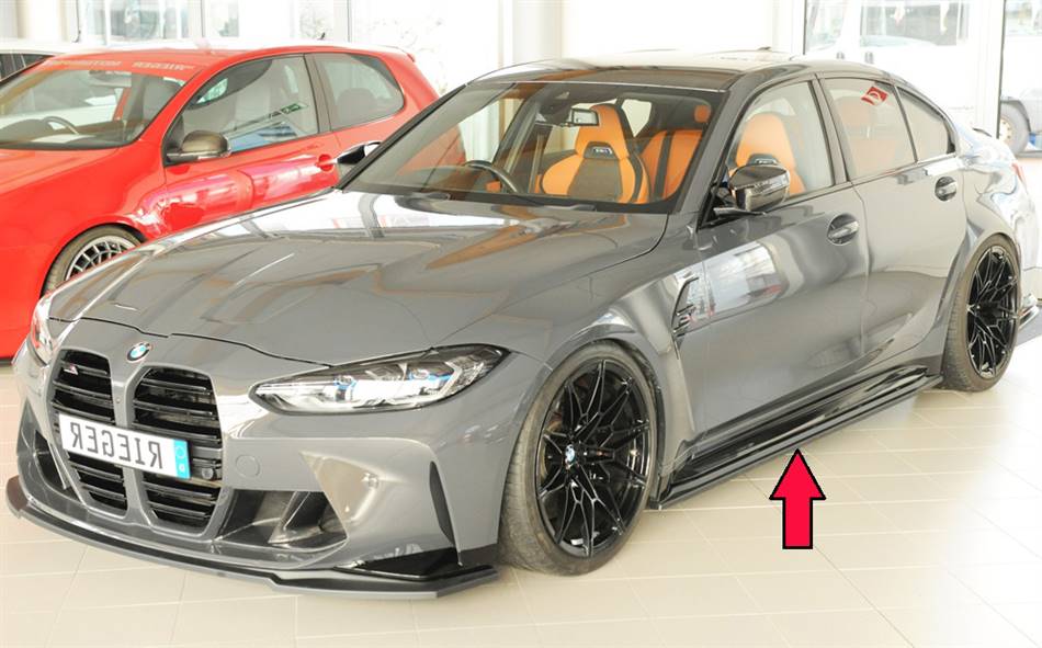 Lama sottoporta SX Rieger BMW M3 G80/81 berlina touring ABS grezzo