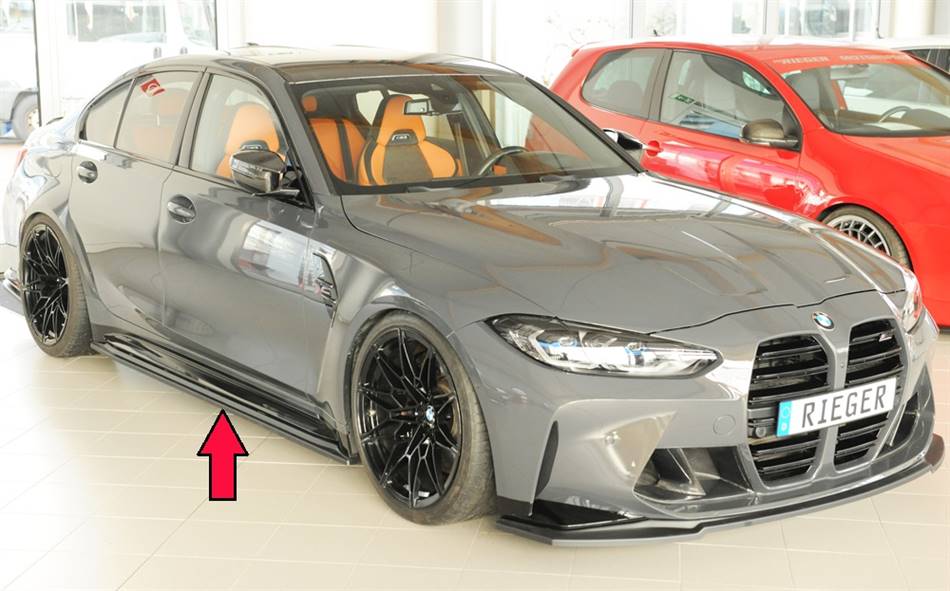 Lama sottoporta DX Rieger BMW M3 G80/81 berlina touring ABS grezzo