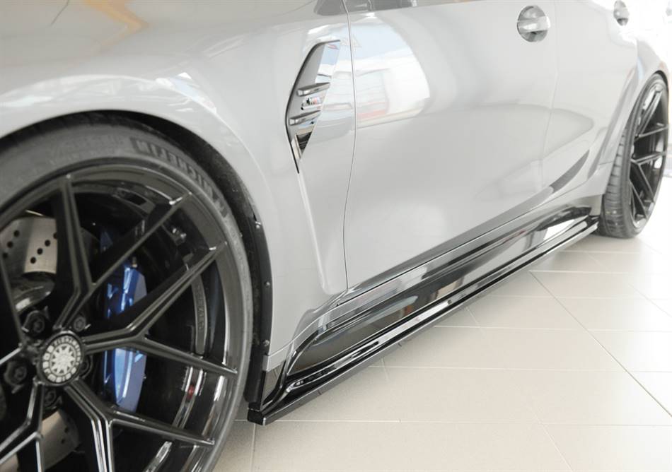 Lama sottoporta SX Rieger BMW M3 G80/81 berlina touring nero lucido